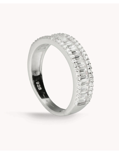 Anillo  de plata fila...