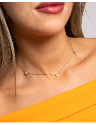 Collar  fino corazón de...