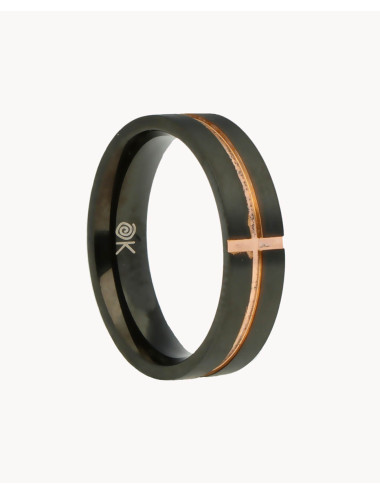 Anillo  cruz bronce de...