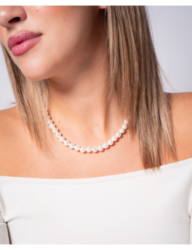 Collar  perlas clásicas 8mm...