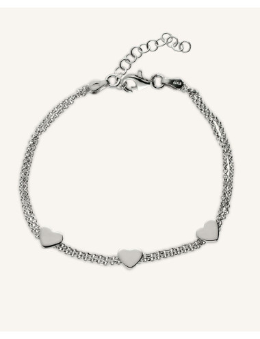 Pulsera  tres corazones de...