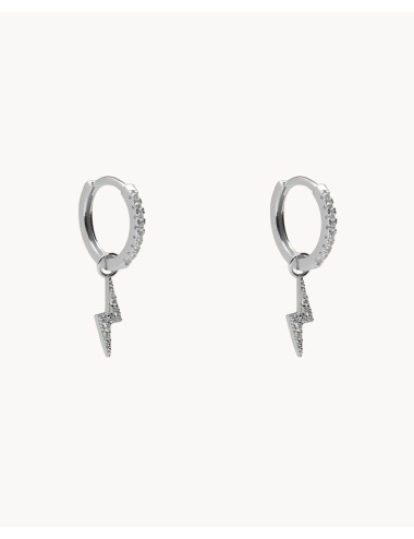 Pendientes de aro  rayo...