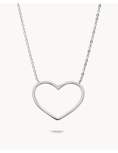 Collar  corazón silueta...