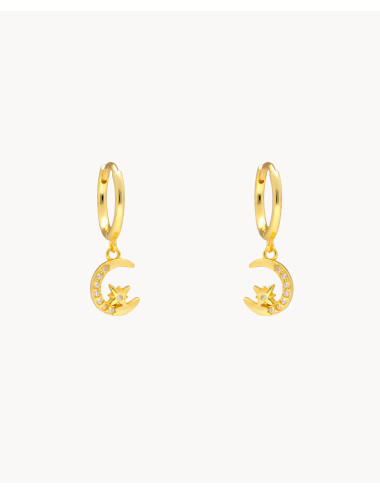 Pendientes de aro  sunset...