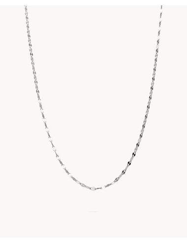 Cadena  espejo de plata de...