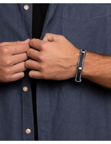 Pulsera   cadenas y trenza...