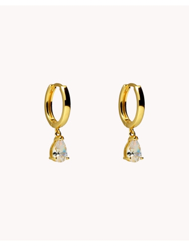 Pendientes de aro  gota...