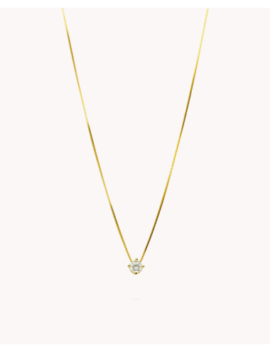 Collar  solitario mini...