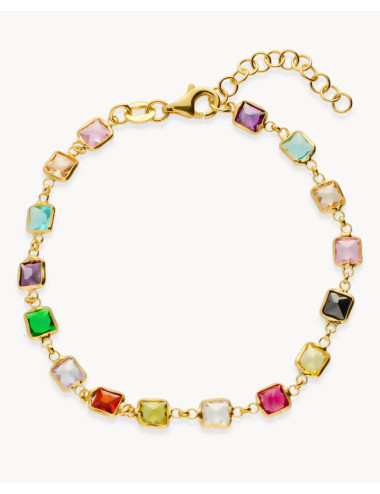 Pulsera  lluvia de colores...