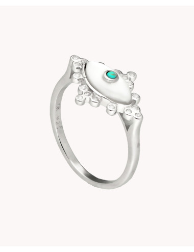 Anillo  ojo turco ópalo de...