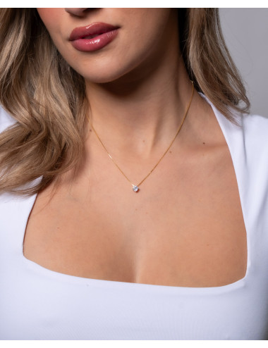 Collar  solitario midi...