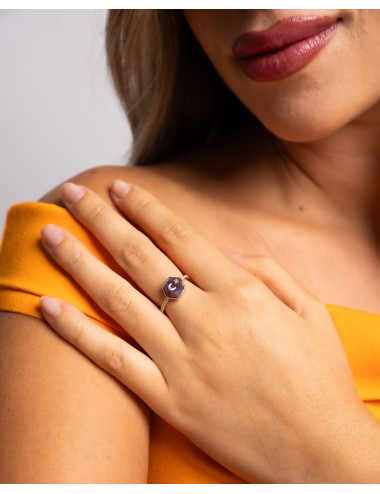 Anillo  amatista mi luna de...