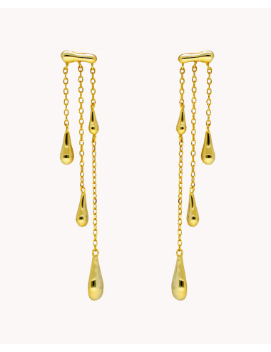Pendientes largos  gotas...