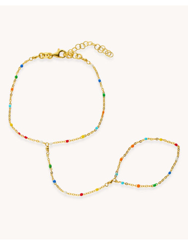 Pulsera de dedo  colorines...