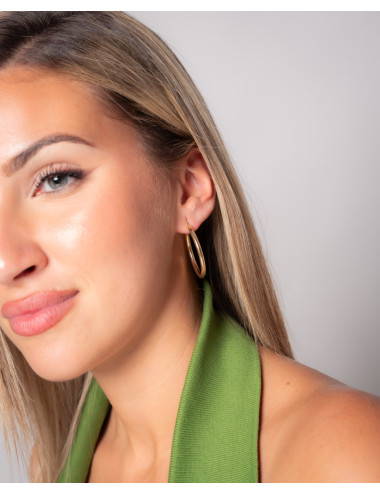 Pendientes de aro  tubo...