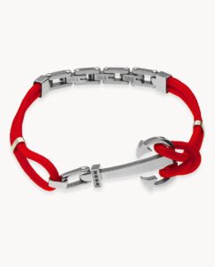 Combinación de reloj con pulsera de ancla en hombre