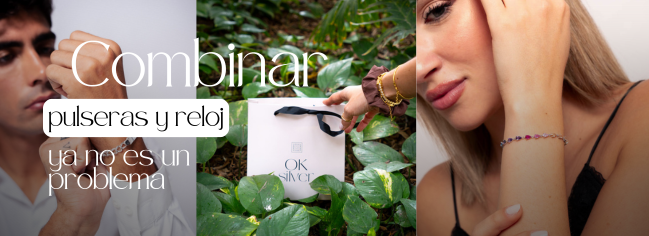 Combinar pulseras y reloj