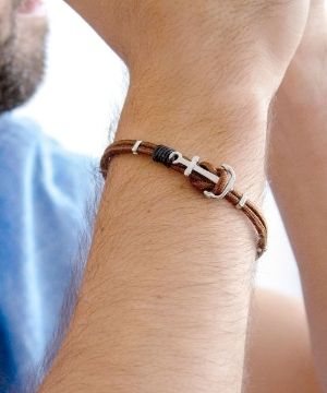 pulseras de ancla para hombre