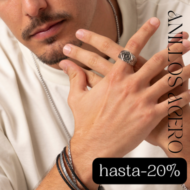 Rebajas en joyas de hombre y anillos