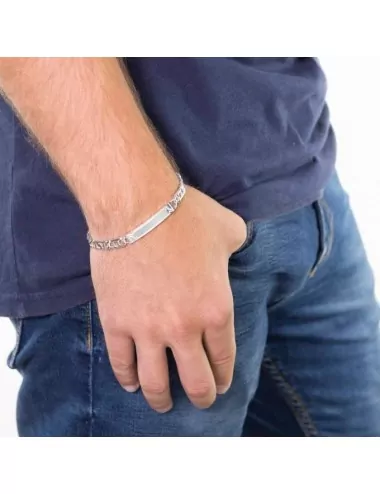 Pulsera   de plata de ley...