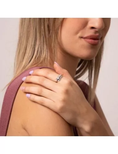 Anillo  greco zircons de...